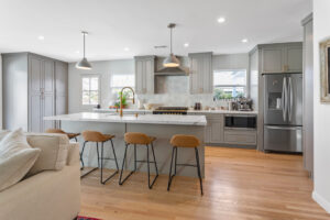 Open concept modern kitchen remodeling