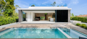 ADU next to a pool remodeled in Los Angeles by AP Remodeling